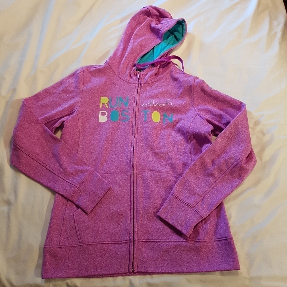 North Face women's size Large Run Boston hoodie 120th Boston Marathon, EUC